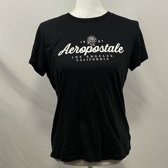 Aeropostale Tops - Aeropostale Black Los Angeles Tee Size XL